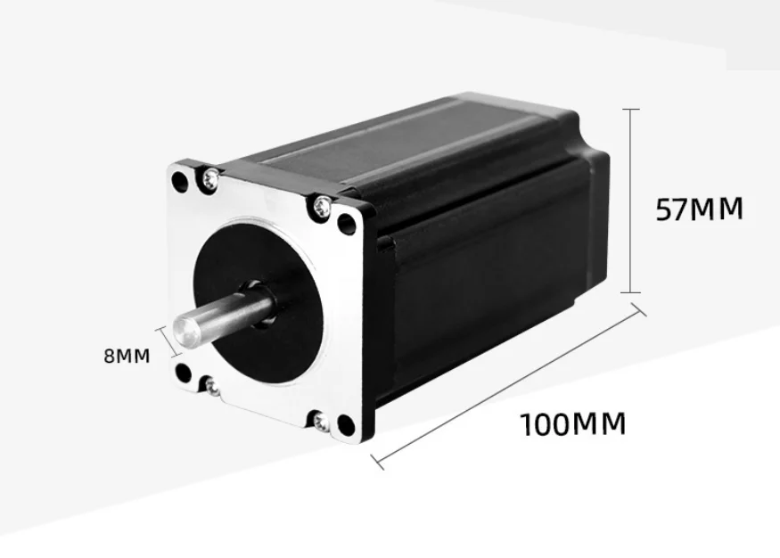 Шаговый двигатель Nema23, 1 шт., 100 мм, 3 А, нм/нм, 4 провода (60 см), 57BYGH, лазерная резьба на ЧПУ