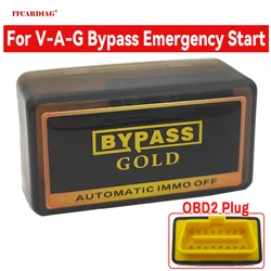 For VAG Bypass Gold Emergency Start Device Immo Off Obd2 plug for V-A-G Car Repair Essential Tools Remove Ecu Immo