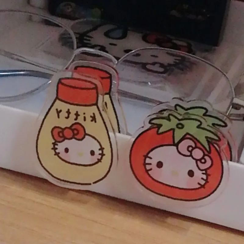 4Pcs/set Kitty Binder Clip Acrylic Cute Page Holder Paper Clip Clamp File Index Photo Book Clip Stationery Storage Office School