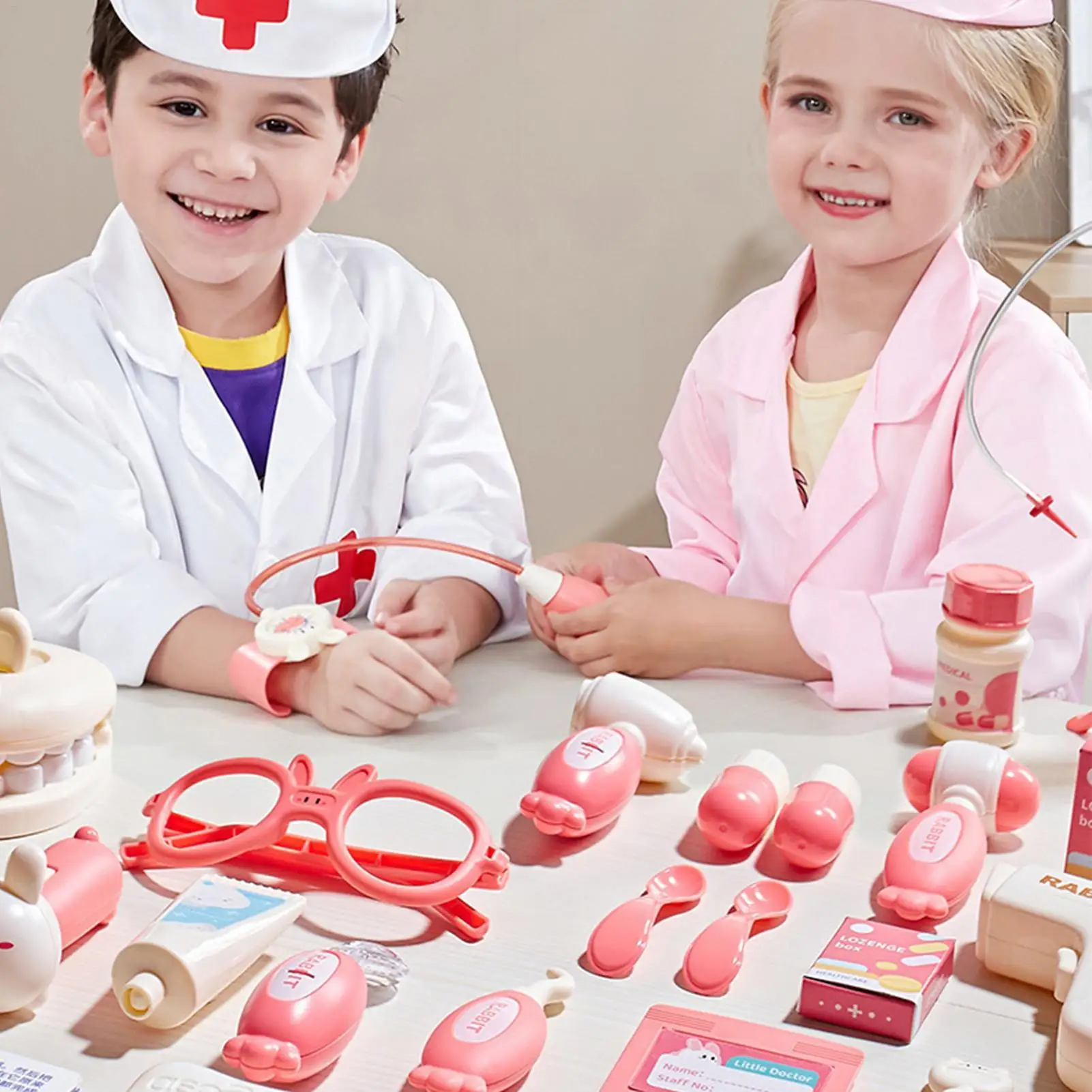 Doctor Toys for Kids Children Hospital Role Toys with Sound and Light Pretend Play Doctor Set for Boys Girls Home Preschool