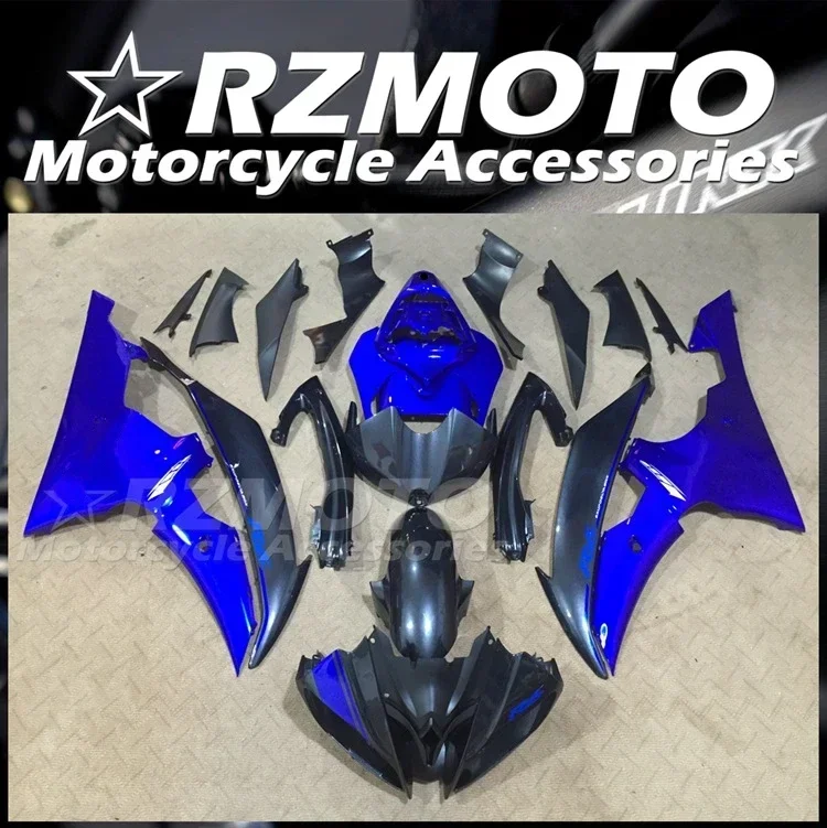 4Gifts New ABS Motorcycle Fairings Kit Fit For YAMAHA YZF- R6 2008 - 2016 08 09 10 11 12 13 14 15 16 Bodywork Set Blue Gray