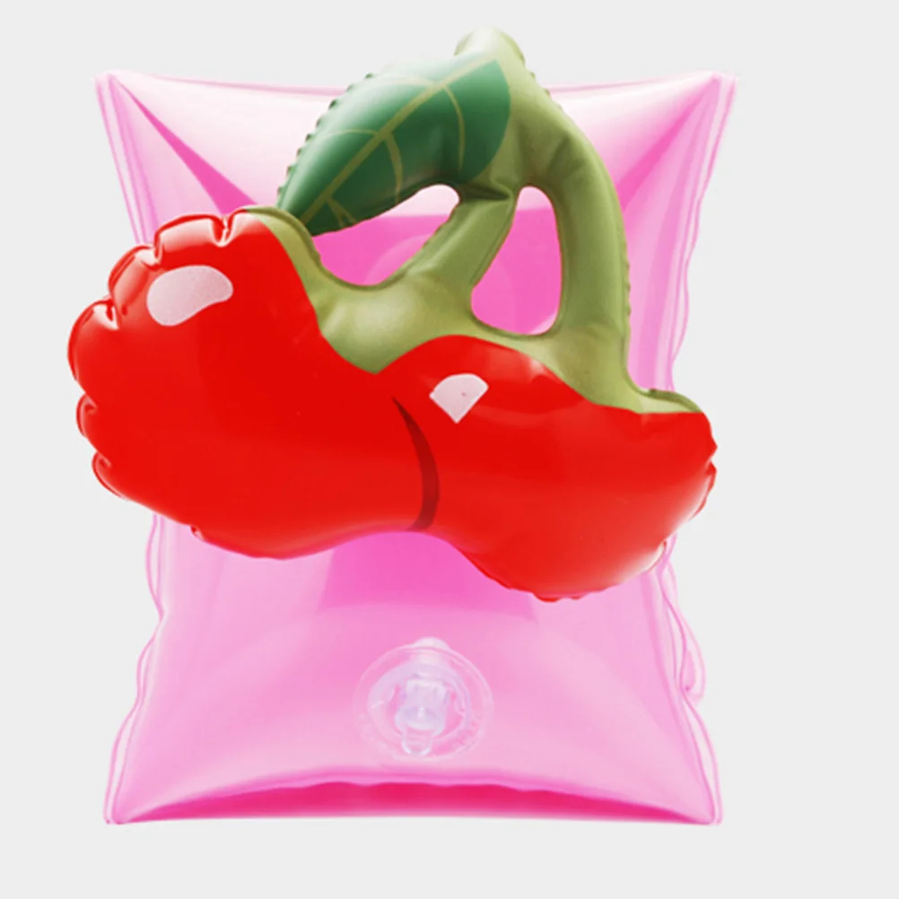 

4Pcs Arm Rings Float Swimming Ring Inflatable Cherry Flamingo Cartoon Swimming Sleeves Pool Party Fun