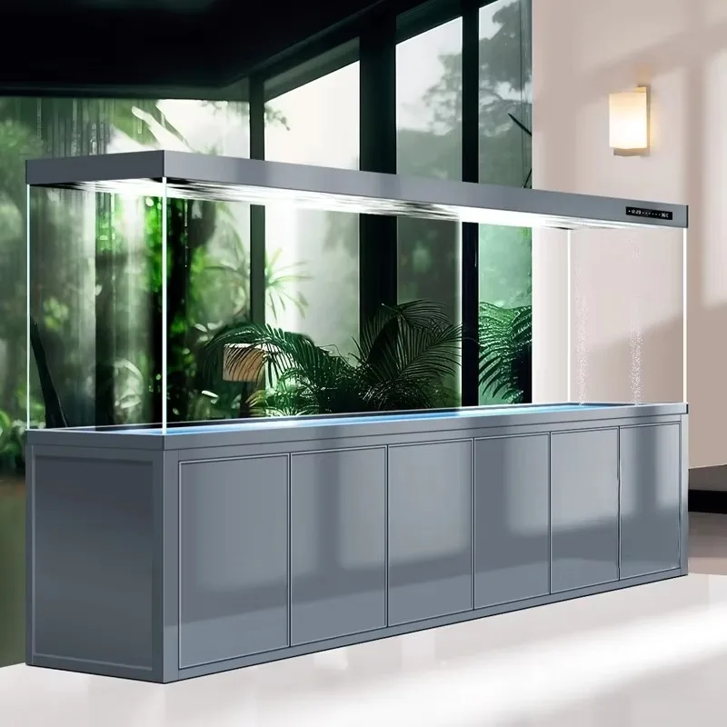 300 Gallon Tall Aquaculture Fish Tank With Filter Indoor Aquaponics System Ultra Clear Glass Aquarium Decorations Living Room