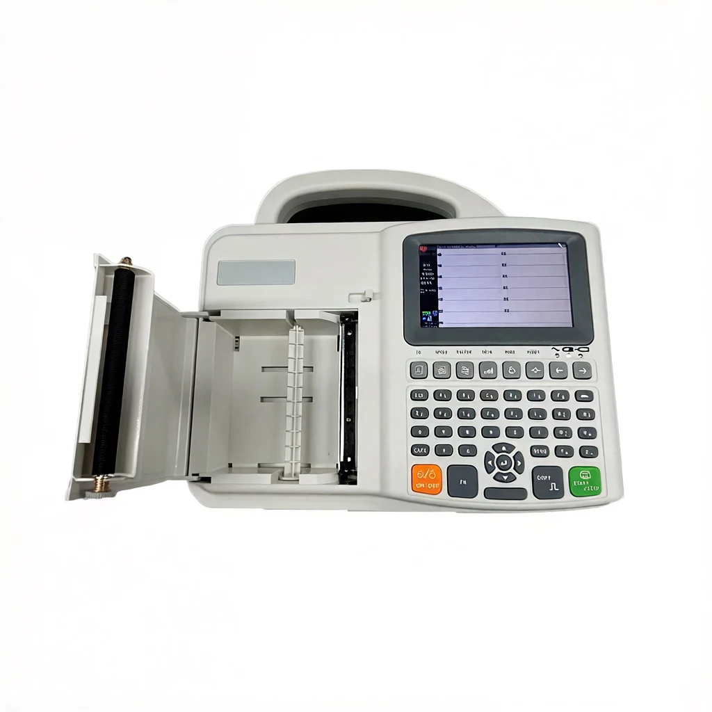 Hot Selling 6 Channel ECG Portable Color LCD Large Screen ECG Medical Supplies High Quality ECG Machine