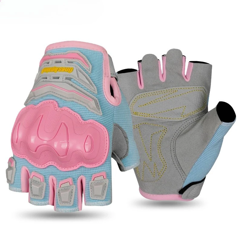 

Мотоциклетные перчатки без пальцев, летние дышащие противоскользящие перчатки для езды на велосипеде, аксессуары для мужчин и женщин, мотоциклетные принадлежности