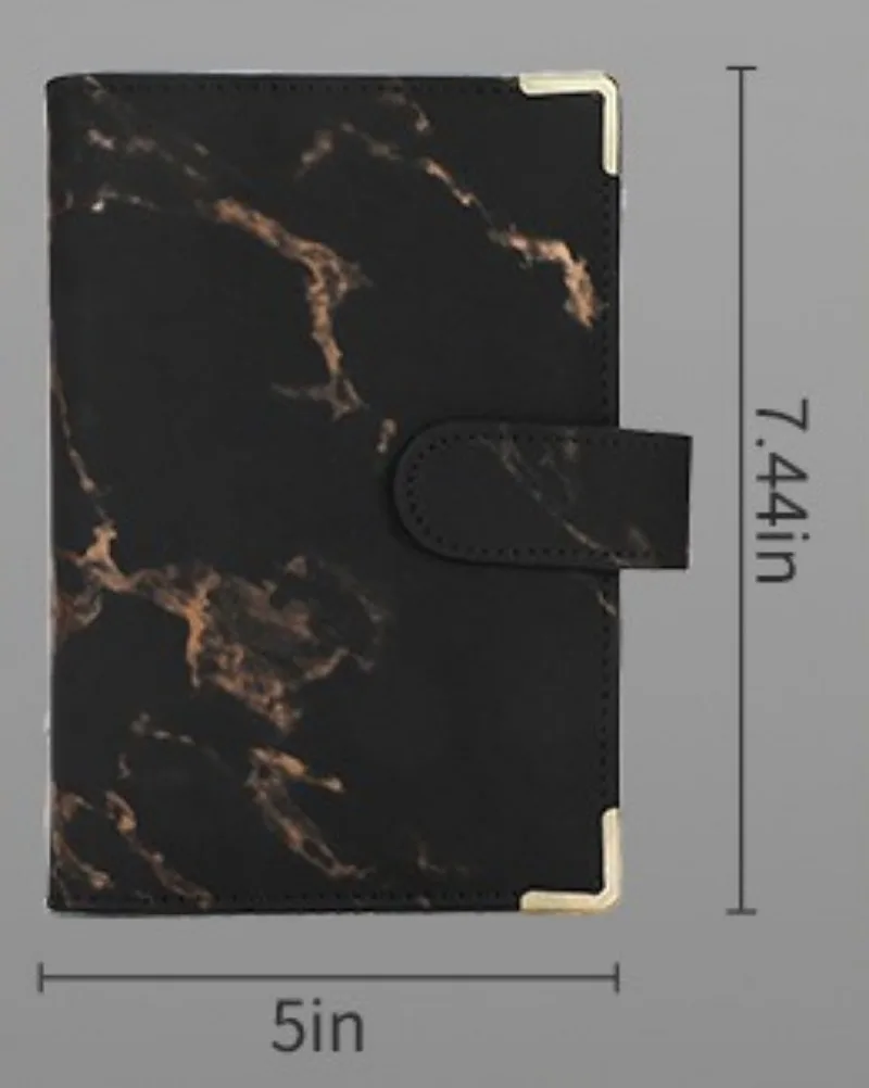 1pcs Loose Leaf Cash Budget Notebook PU Leather Money Saving Binder Waterproof Financial Planner Wallet Saving Challenge Book view 3