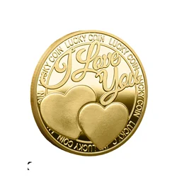 Coin Collection Love Souvenir Commemorative Coin Antique Imitation Silver Badge I Love You More Than I Can Say Lucky Coins