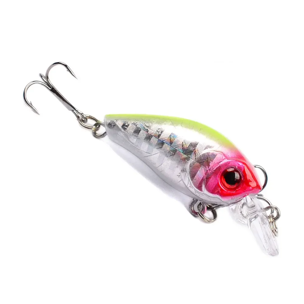 45mm 3pcs 8g Hard Crankbait Fishing Lure Artificial Bass Wobblers Topwater Minnow Bait Freshwater Saltwater Tackle