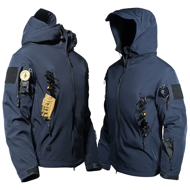 

Shark Skin Softshell Jacket Men Fleece Lined Waterproof Windproof Camo Hunting Ski Winter Outdoor Coat