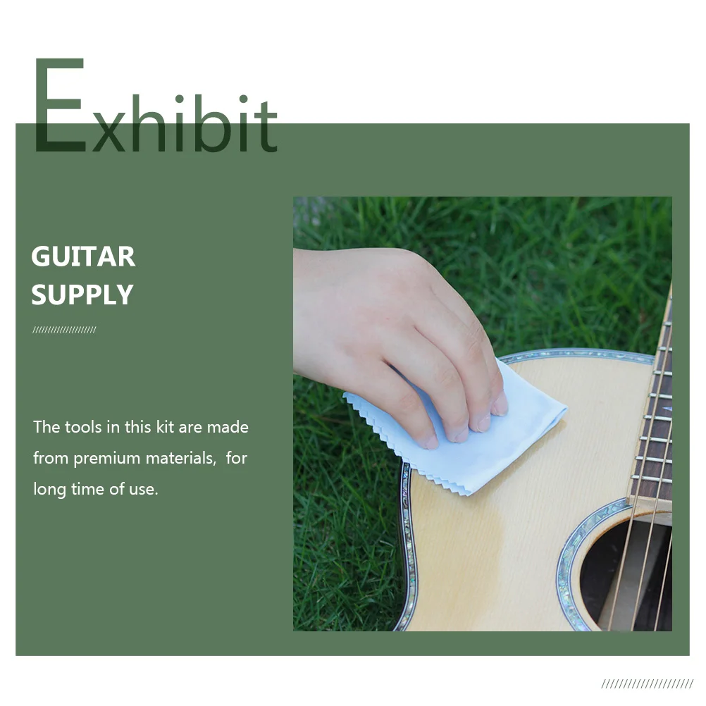 

1 Set Guitar Repair Tool Kit Maintenance Tuning String Changing Cleaning Wrench Stringer Winder Supplies Accessories Kit For