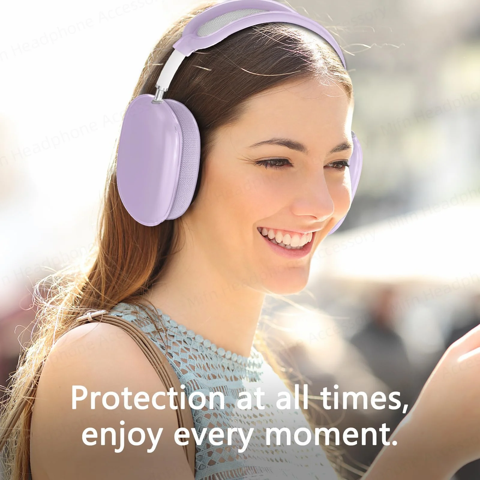 2024 New 3 in 1 transparent skins case for apple airpods max Headphones Protective Case Replacement Cover Earphone Accessories