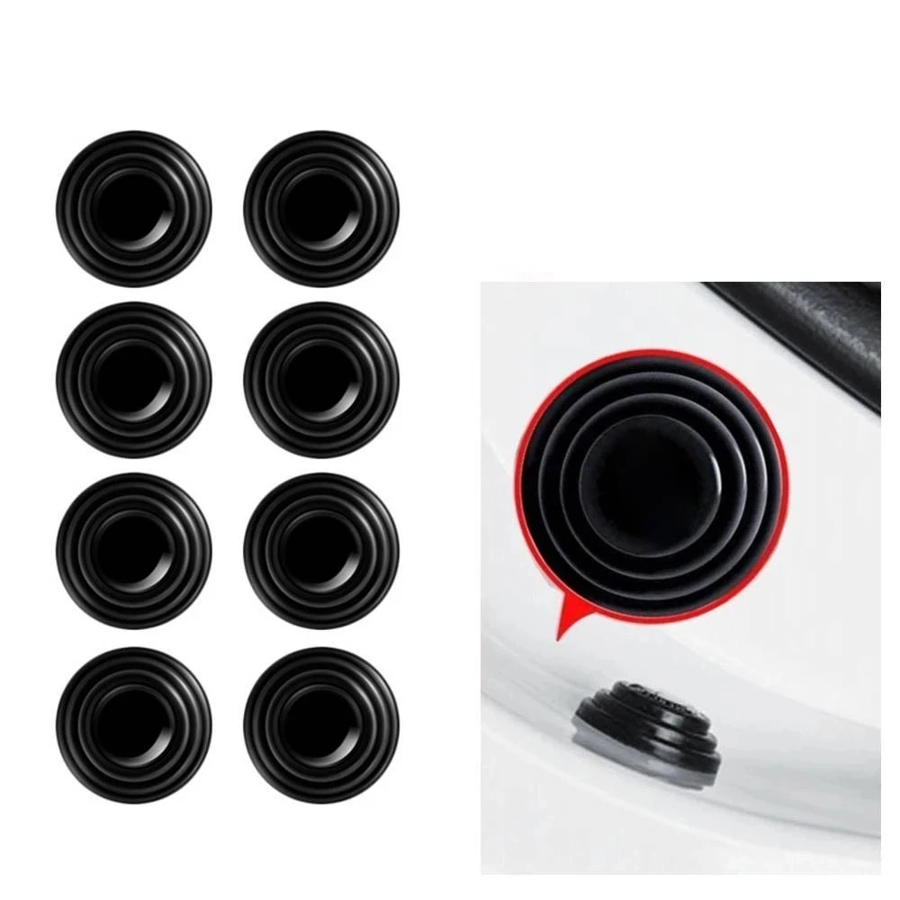 10pcs Car Door Anti-collision Silicone Pad Self-adhesive Sticker Door Closing Soundproof Silent Buffer Gasket Car Accessories