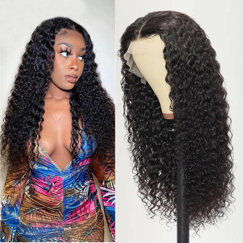 

Hootu Swiss Lace Front Human Hair Wig 13x4 Transparent Lace Curly Wigs Human Hair 18-26 Inch Lace Wig 180% Density Remy Hair Wig