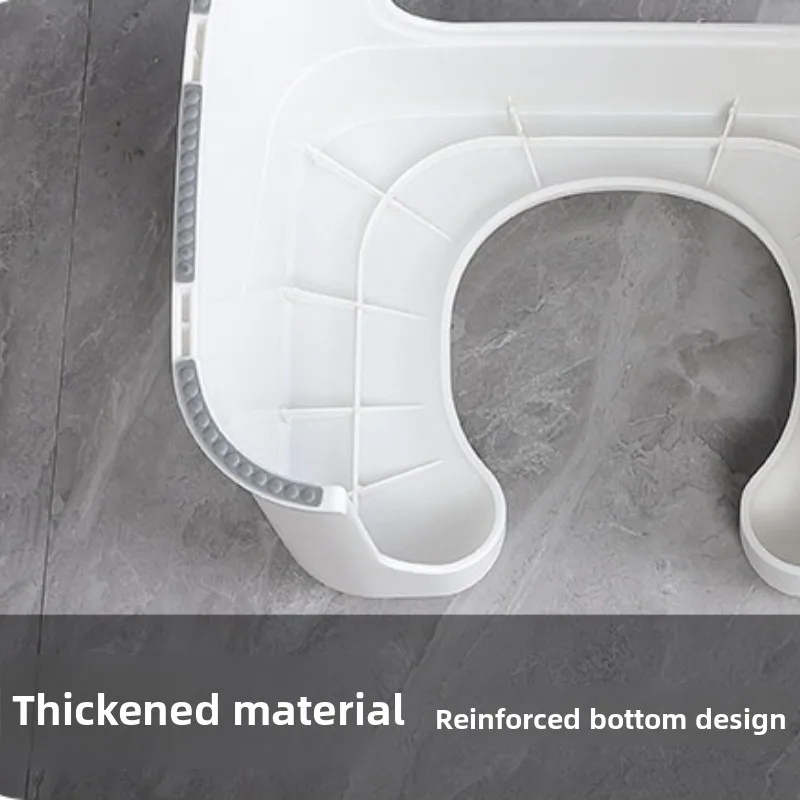 Creative simple Shower stool non-slip safety children adults toilet stool Plastic material shower seat Bathroom furniture