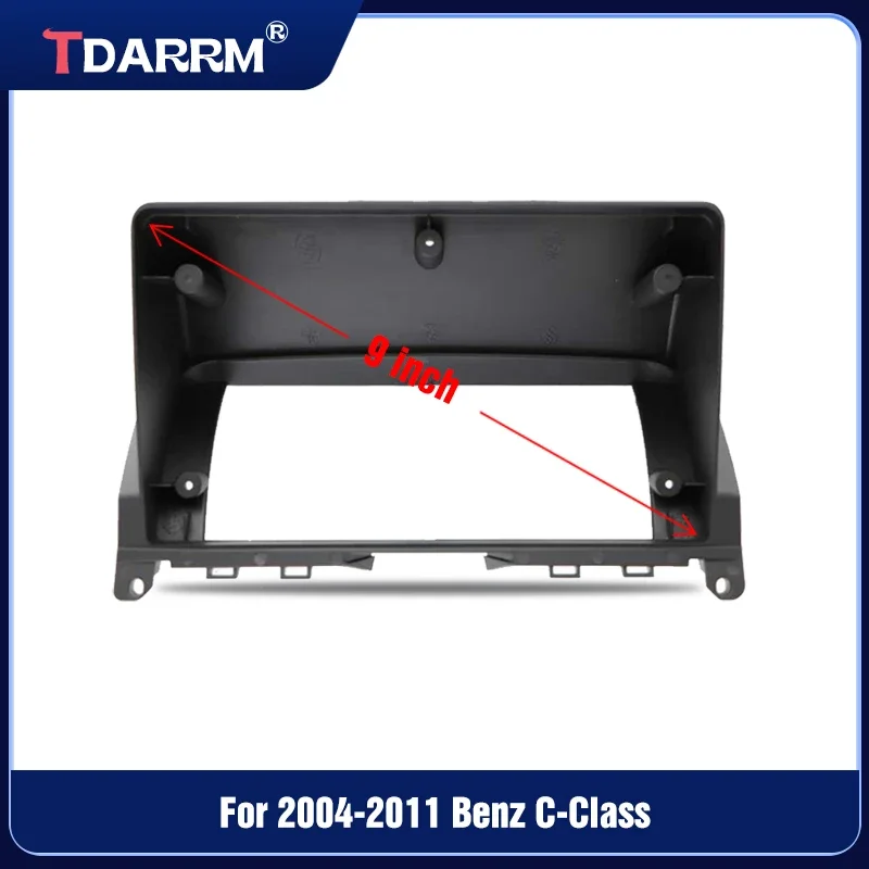 8/9 INCH Car Audio Fascias For Benz C-Class/CLK 2004-2011 Cable Canbus Auto ABS Car Radio GPS Stereo Panel 2 Din Frame