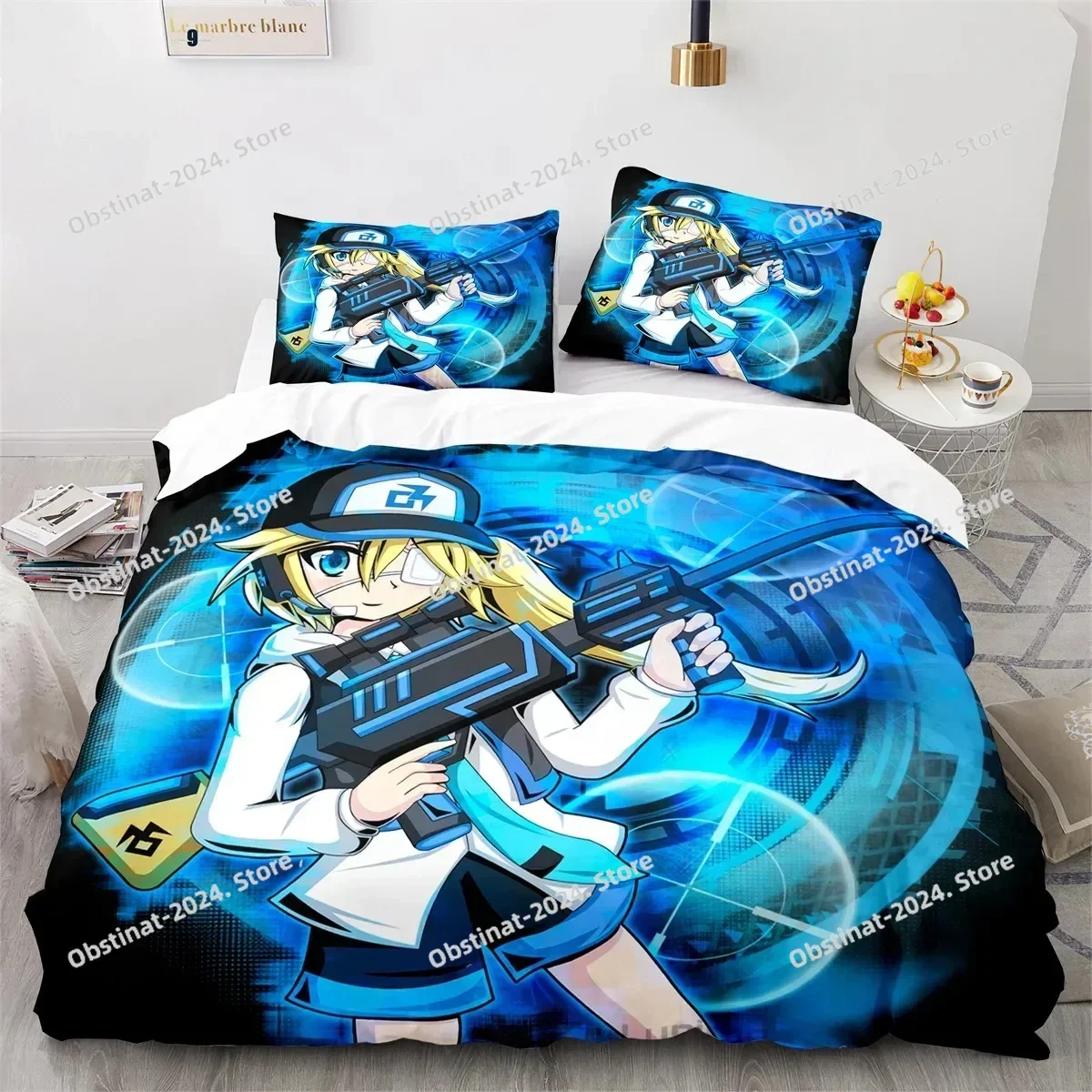 3D Anime Gacha Life Bedding Set Printed Bed Set With Pillowcase Duvet Cover Soft Single Double Queen Super King Size Bed Linen