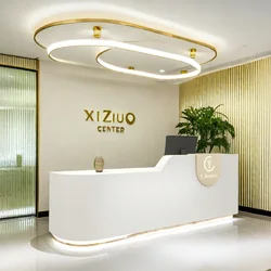 Reception Counter Supermarket Table Business Cosmetics Shop Furniture Salon Entrances Tables Cashier Banco Reception Aesthetic