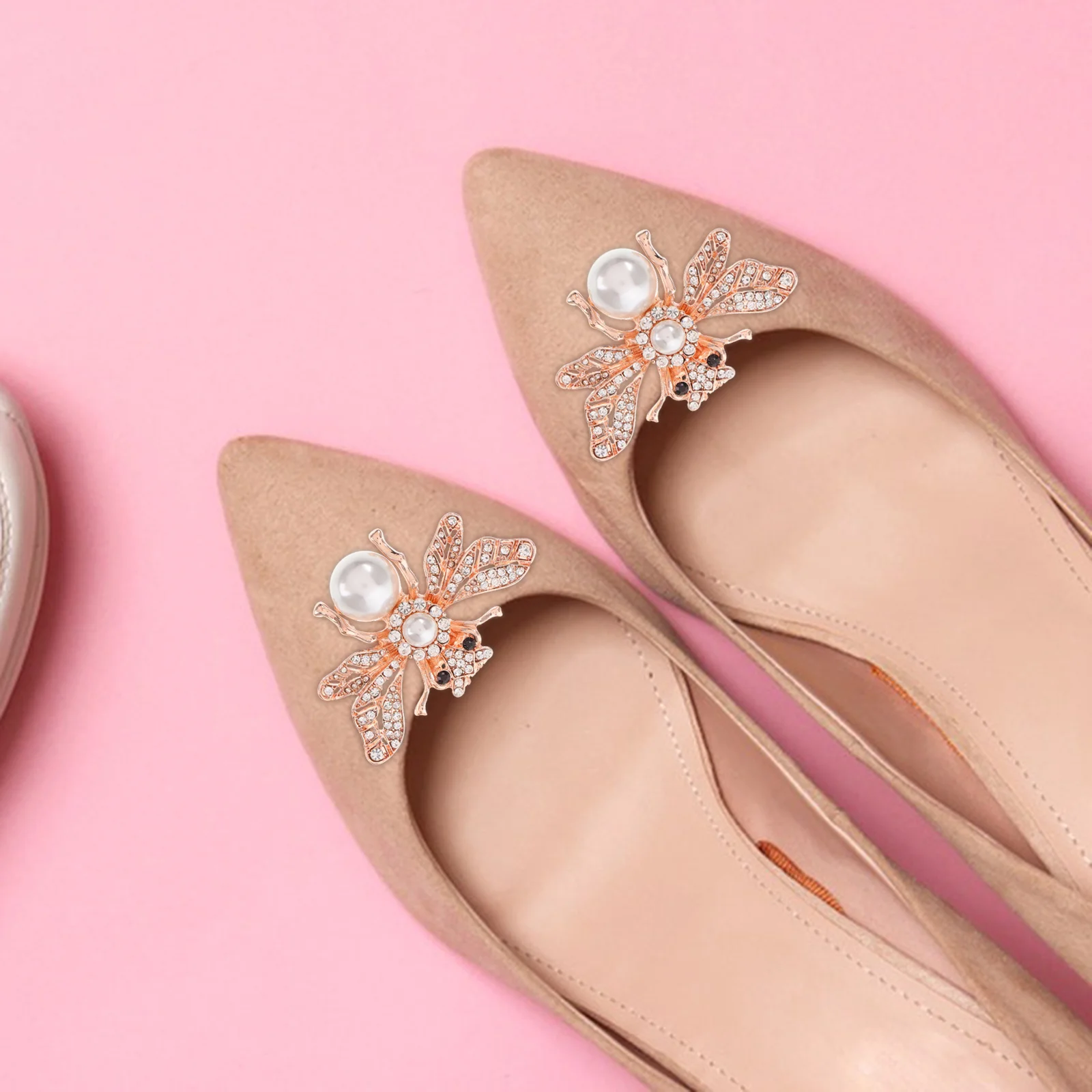 

1Pair Shoe Clips Rhinestone Sparkly Shoe Jewelry Clips Bride Shoes Decoration Prom Wedding Accessories