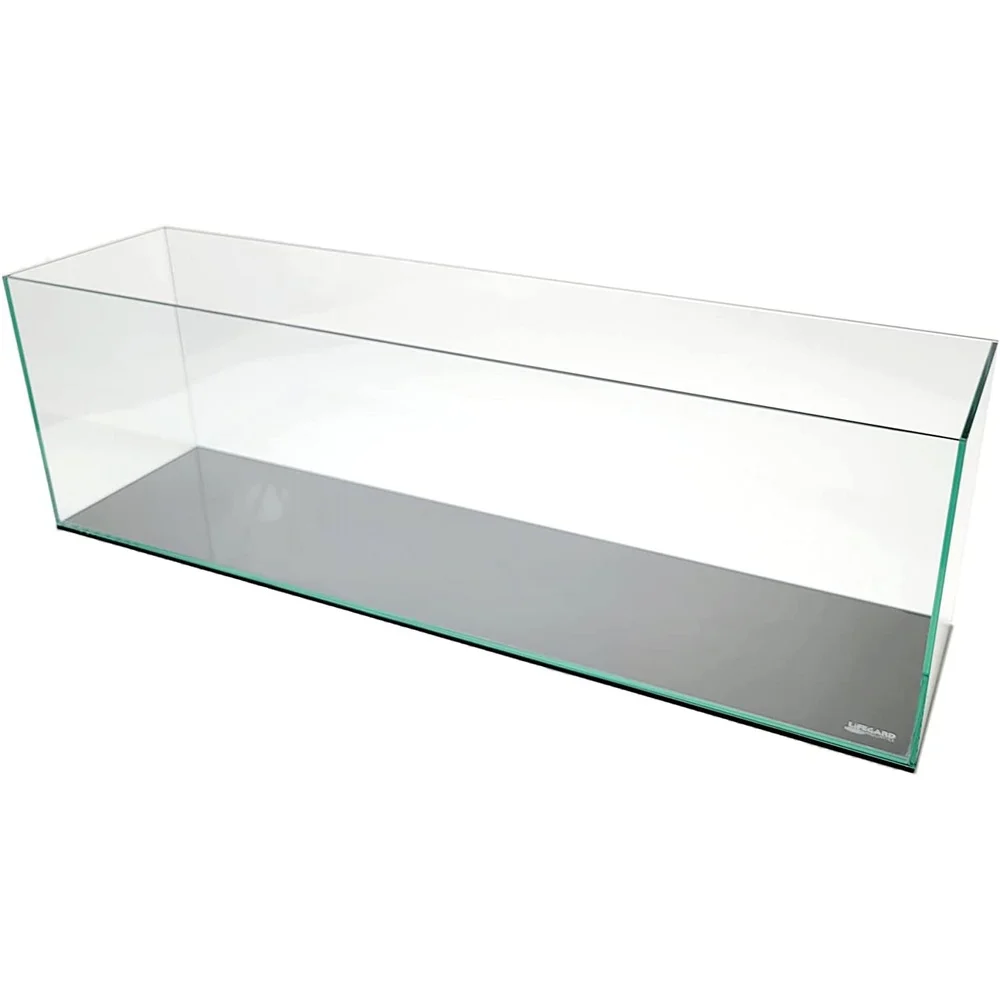 16 Gallon Clear Glass Bookshelf Aquarium Low Iron Glass LED Lighting Mechanical Filtration System Aquatic Life Support
