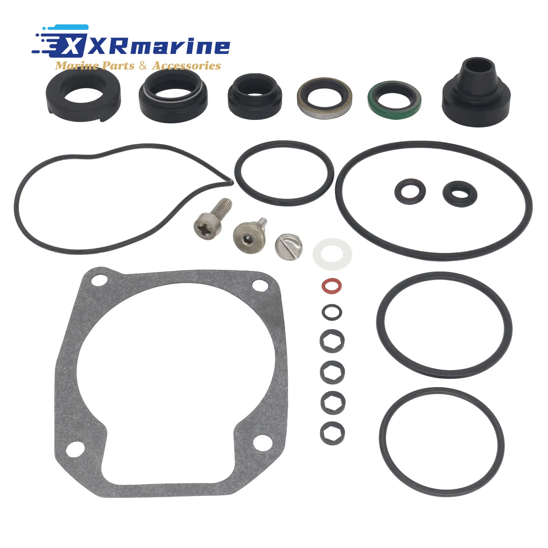 

Комплект уплотнений нижнего редуктора для лодочных моторов Johnson Evinrude 2-тактных 25HP 40HP 48HP 50HP 1989-2005 гг., замена 433550