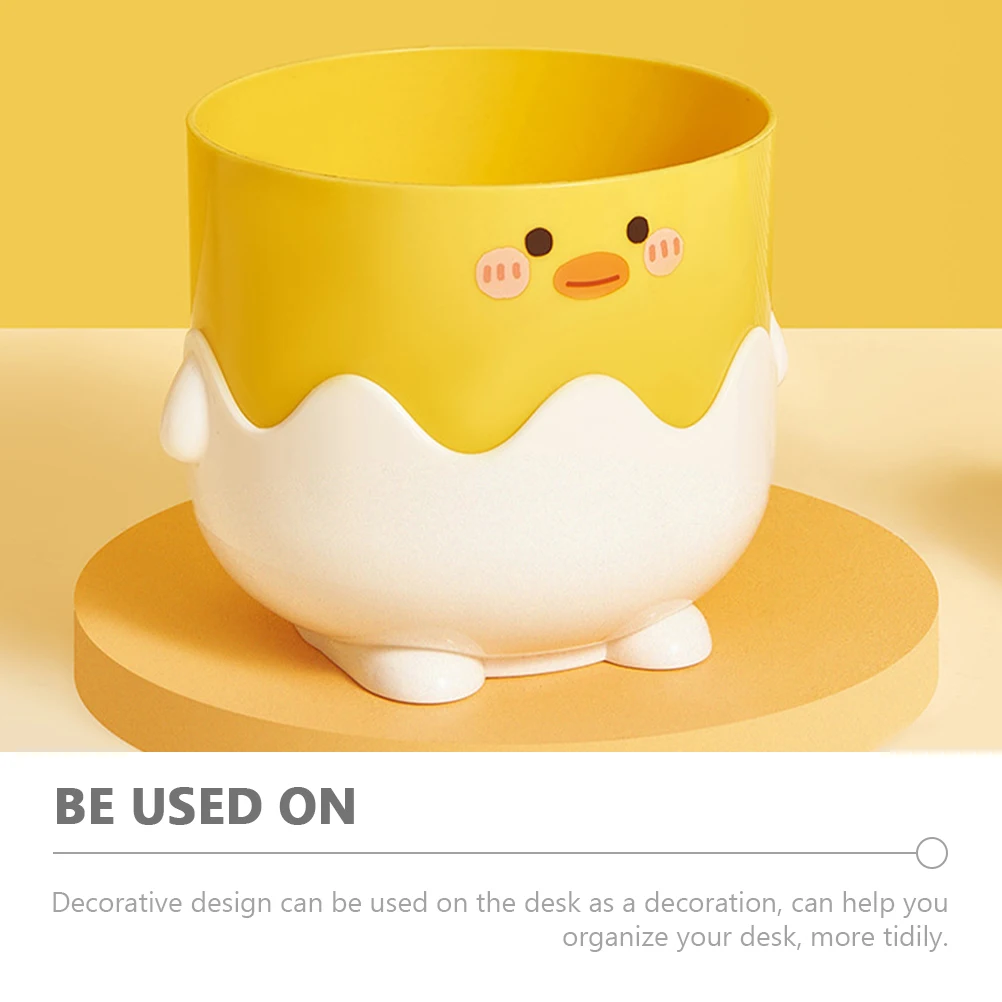 

Stylish Duck Pen Holder Easy Clean Surface Pencil Organizer for Desk Office School Supplies Storage Bucket Tabletop Decoration
