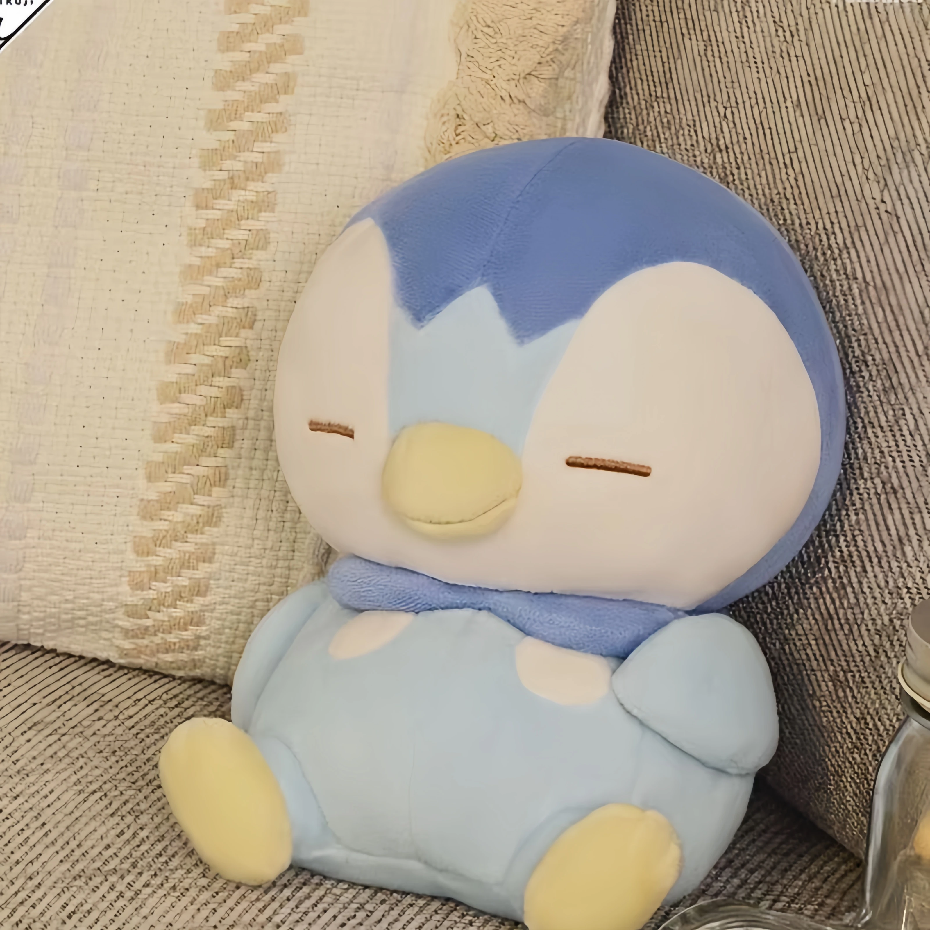 

Pokemon Sleeping Piplup Plush Toys Piplup Stuffed Doll Devil Peluche Funny Anime Pikachu Penguin Plushies Kawaii Kid Gift