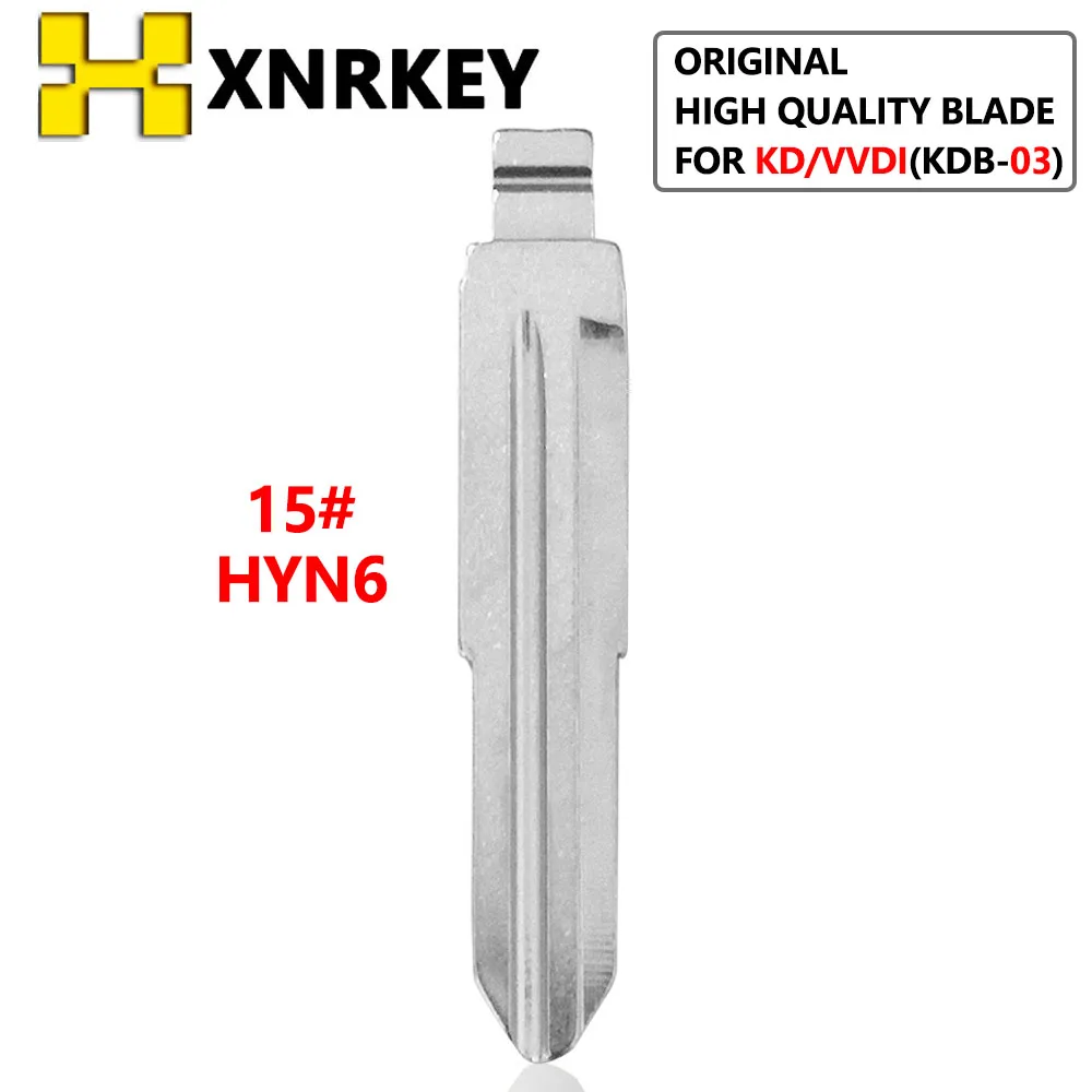 

XNRKEY KDB-03 HYN6 Flip Blank key Blade15# for Hyundai Elantra Tucson Kia Cerato for KD keydiy xhorse VVDI remotes