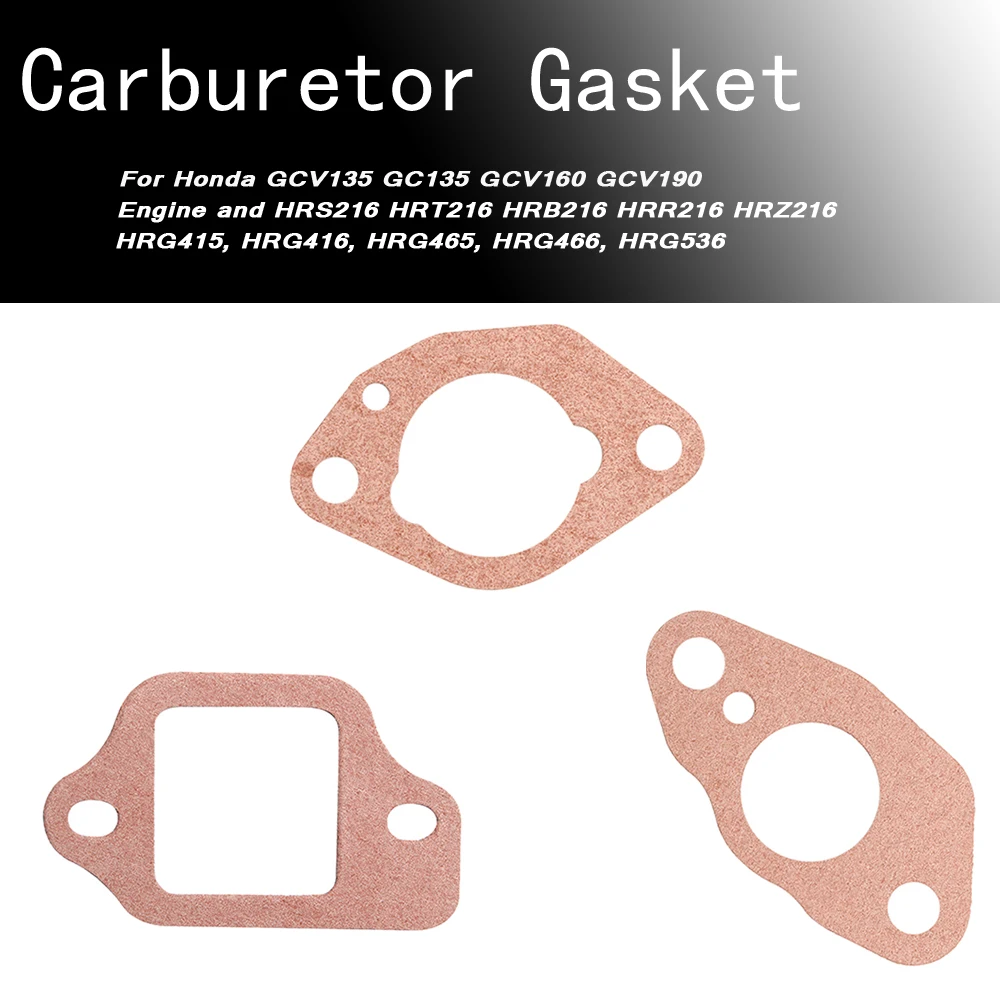 

16212-Zl8-000 For Honda GCV135 GC135 GCV160 GCV190 Engine HRS216 HRT216 HRB216 HRR216 HRZ216 Lawn Mower Carburetor Intake Gasket