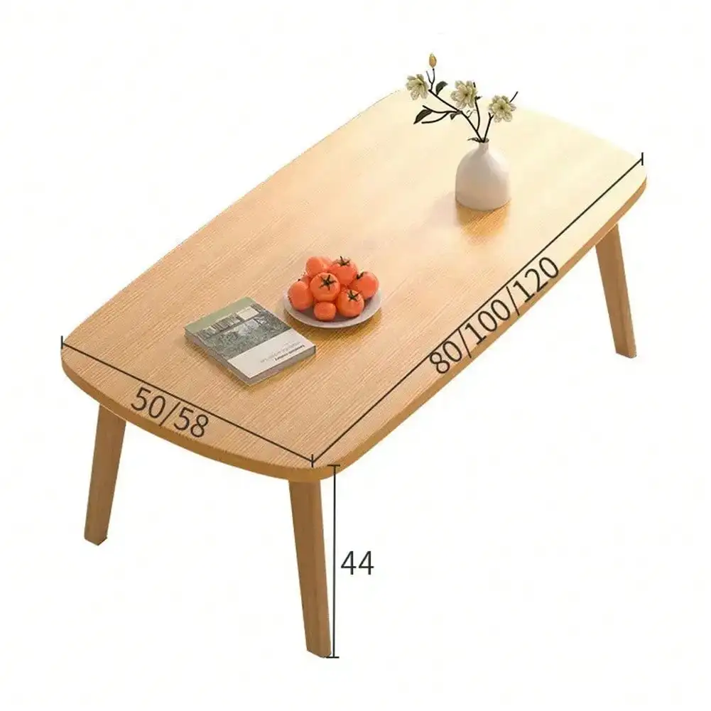 Folding Coffee Table, Compact Space-Efficient Wooden Mini Desk Design, Multi-Functional Foldable Table Perfect