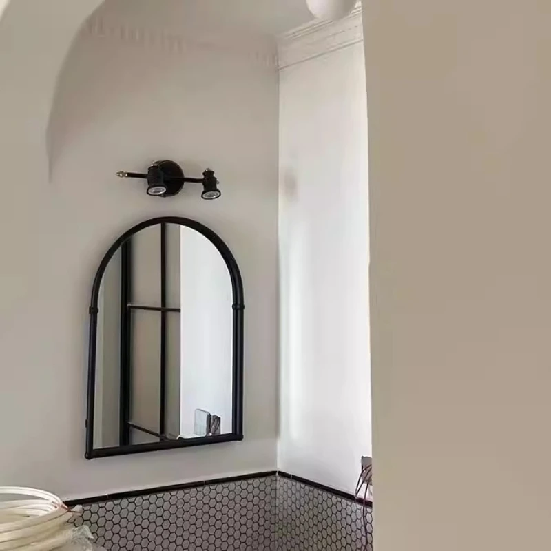 

Bathroom Vanity Mirror Aesthetic Makeup Nordic Funky Luxury Mirror Korean Style Modern Spiegel Wand Living Room Decorations
