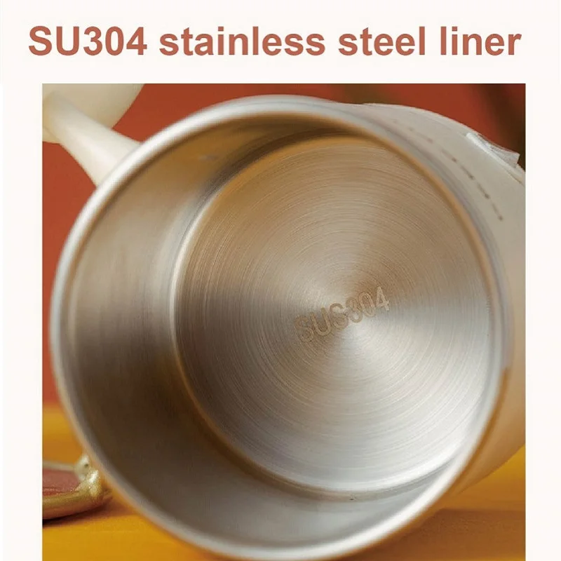 400ml Portable Electric Kettle 304 Stainless Steel Boiling Kettle Multi-function Office Health Kettle Teapot Keep Warm Stew Cup view 2