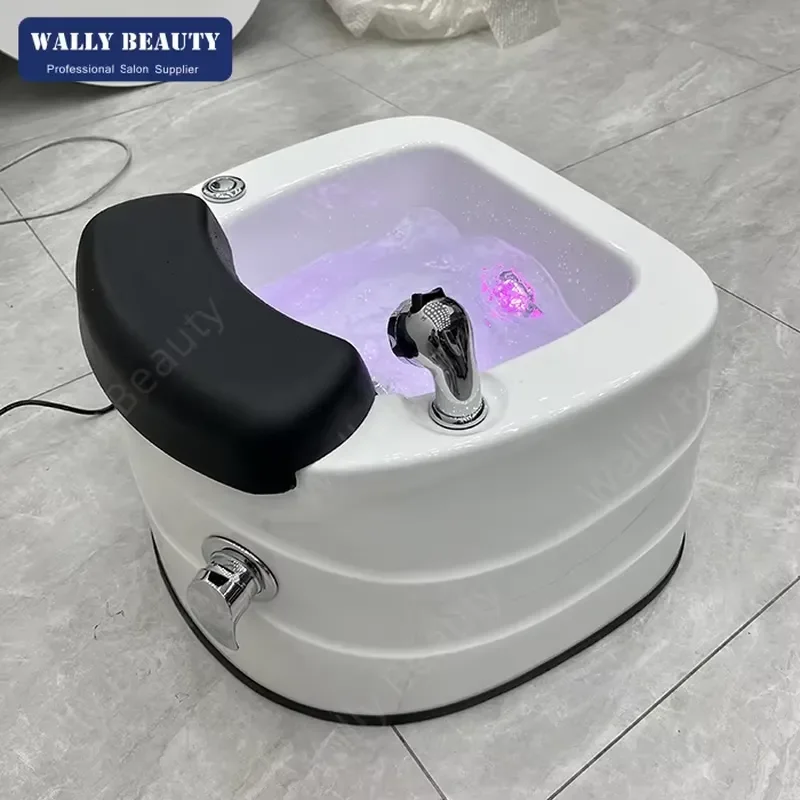 Luxury Pedicure Spa Foot Bath Pool with Surf Light for Beauty Salon Manicure Room Professional Nail Care Station Equipment