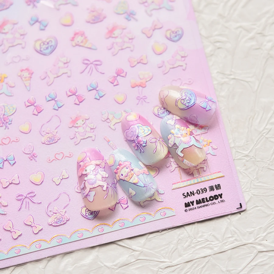 

Tomoni Anime Sanrio Cinnamoroll Nail Sticker Cartoon Hello Kitty Stickers For Nails Nail Art Supplies Nail Decals Press On Nails