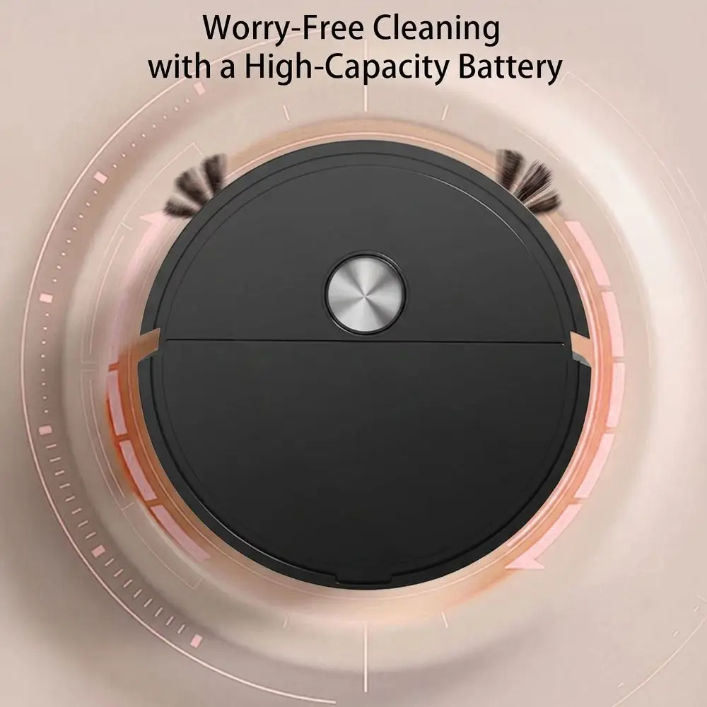 Ultra-Thin Mini Robot Vacuum Cleaner Smart Navigation Low Noise Smart Robot Vacuum Integrated Functions Compact Lightweight
