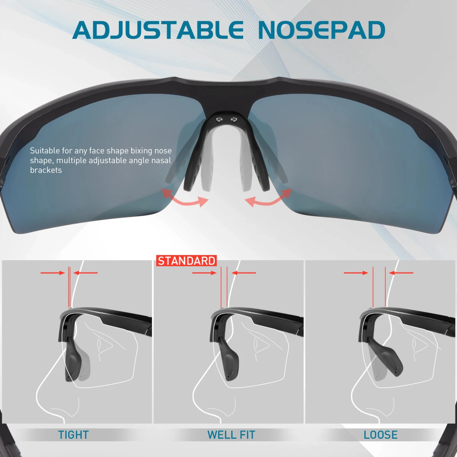 New Polarized Cycling Glasses Sports Men Women Sunglasses Mountain Road Bike Bicycle Goggles Riding Protection Eyewear 1lens