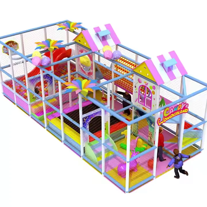 Commercial Playgrounds Kid Soft Play Equipment Baby Park Commercial Indoor Playground with Big Slides for Sale