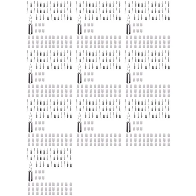 

【HAPPY】400 шт. кронштейнов-держателей для полок с винтами и противоскользящими втулками, без сверления, для мебели и книжных шкафов