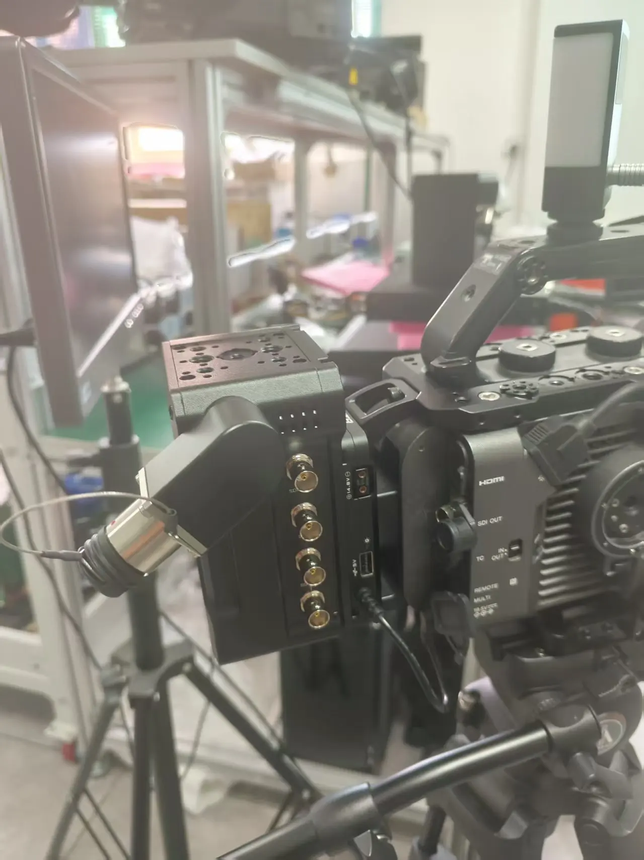 نظام كاميرا الاستوديو EFP SYSTEM 4K CAMERA 12G-SDI محول الألياف