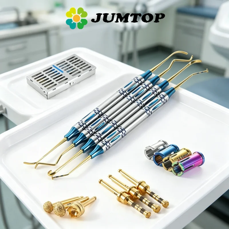 

JUMTOP Dental Maxillary Sinus External Lifting Tool Set, Diamond Grinding Head Implant Drill Bit