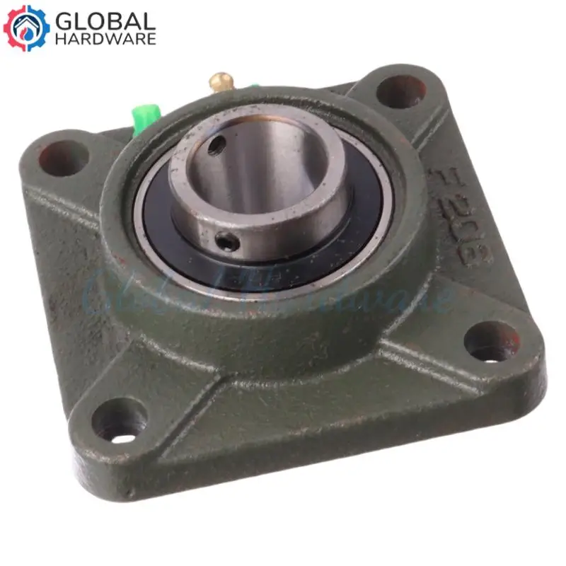 ตลับลูกปืน UCF206 ขนาด 29 มม. แบบ 4 รูยึด พร้อมหน้าแปลนสี่เหลี่ยมและปะเก็น