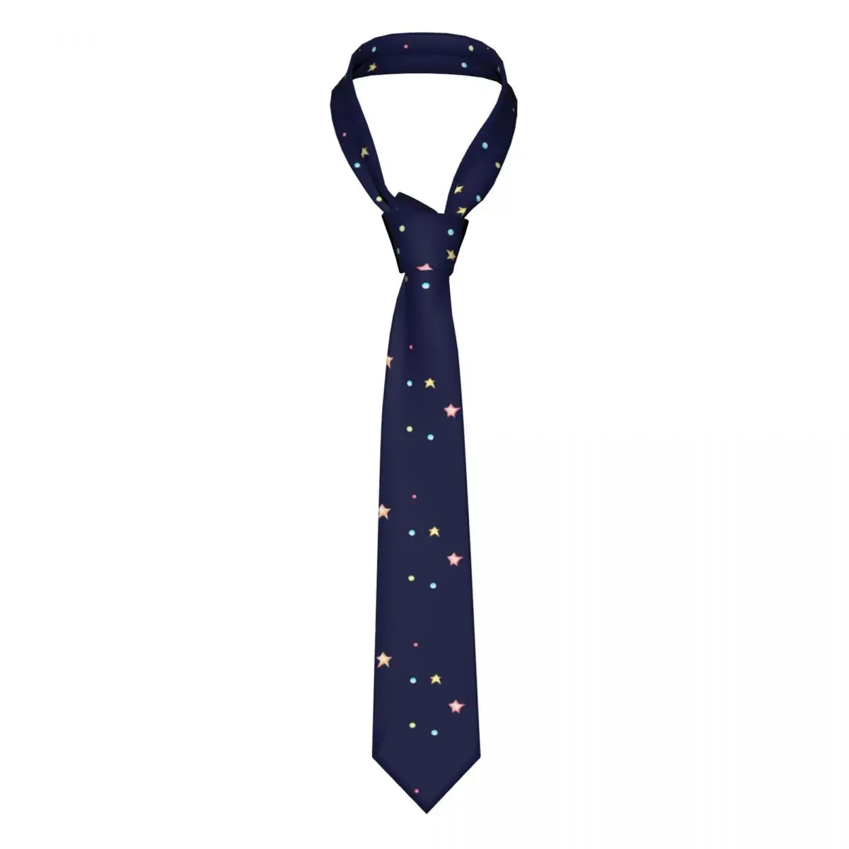 

Classic Tie for Men Silk Mens Neckties for Wedding Party Business Adult Neck Tie Casual Stars Blue Tie