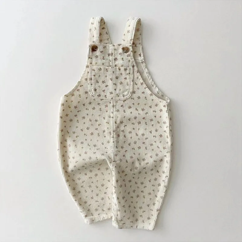 Korean New Style Children Clothes Spring and Autumn Cute Overalls Boy and Girl Casual and Fashion Baby Pants