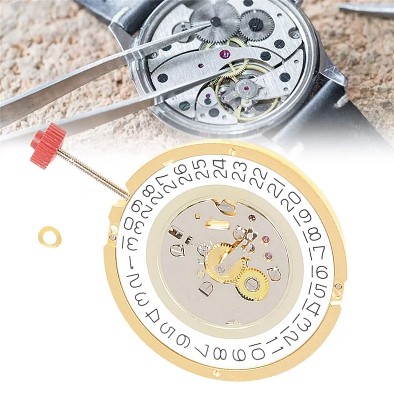 A79U-For RONDA Replacement Movement With Hour Wheel Spring 3 O'clock Calendar Two And A Half Hands Quartz Movement
