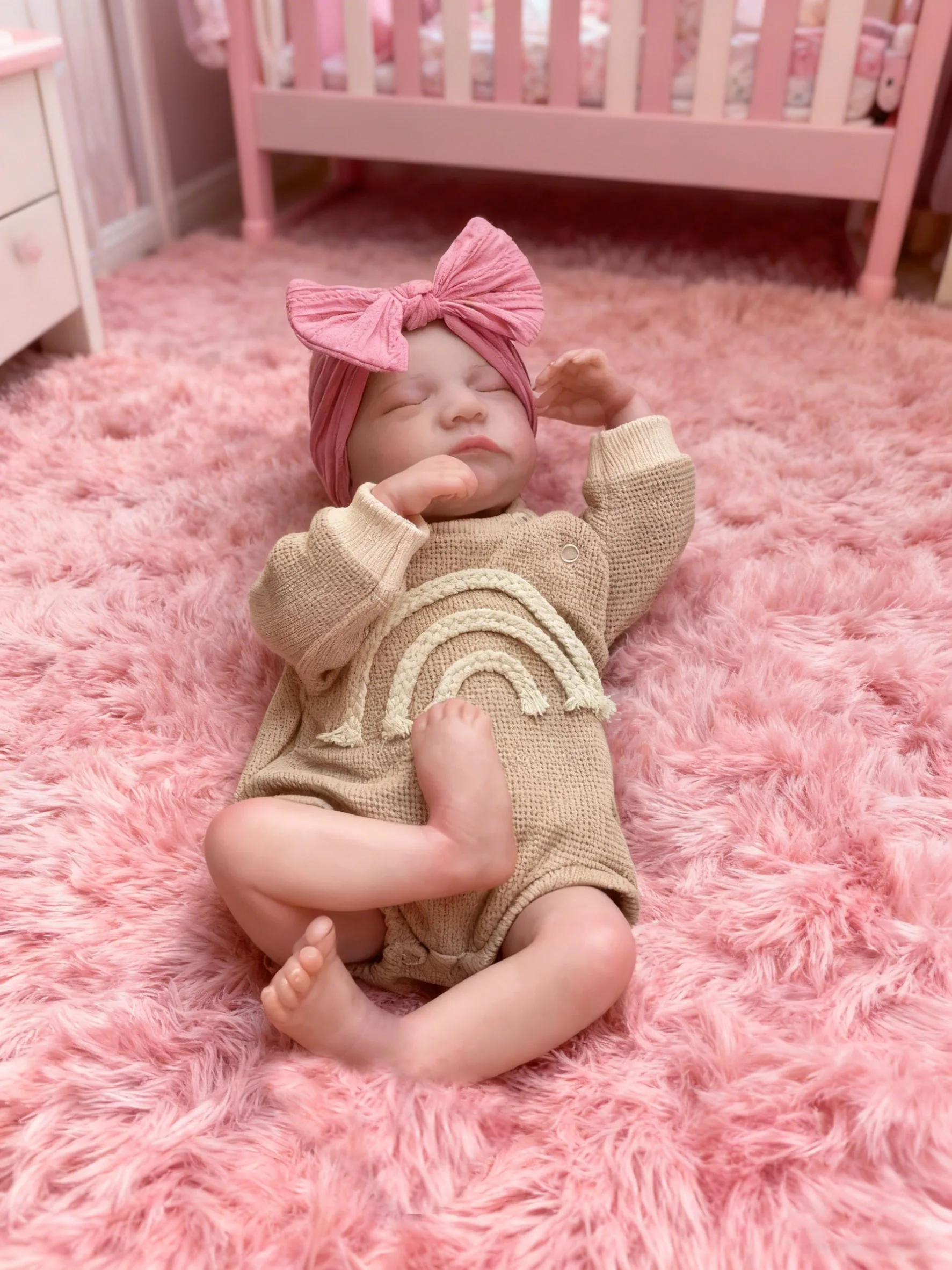 19-calowa lalka Levi Reborn z miękkim korpusem z tkaniny/pełnym korpusem z winylu - realistyczne malowanie skóry 3D z widocznymi żyłkami