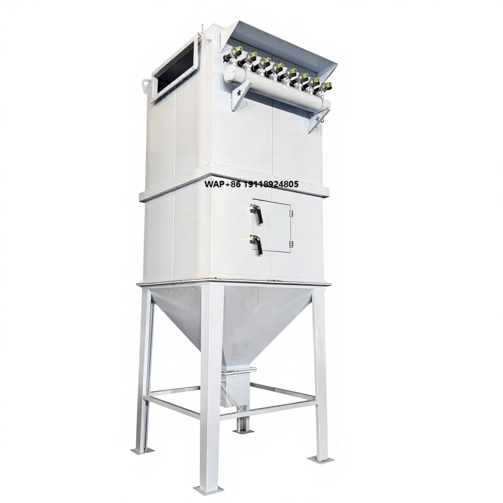 

SOPHON New Large Industrial Pulse Bag Dust Collector 99% Efficiency Carbon Steel Shop Air Filter Cyclone Negative Pressure