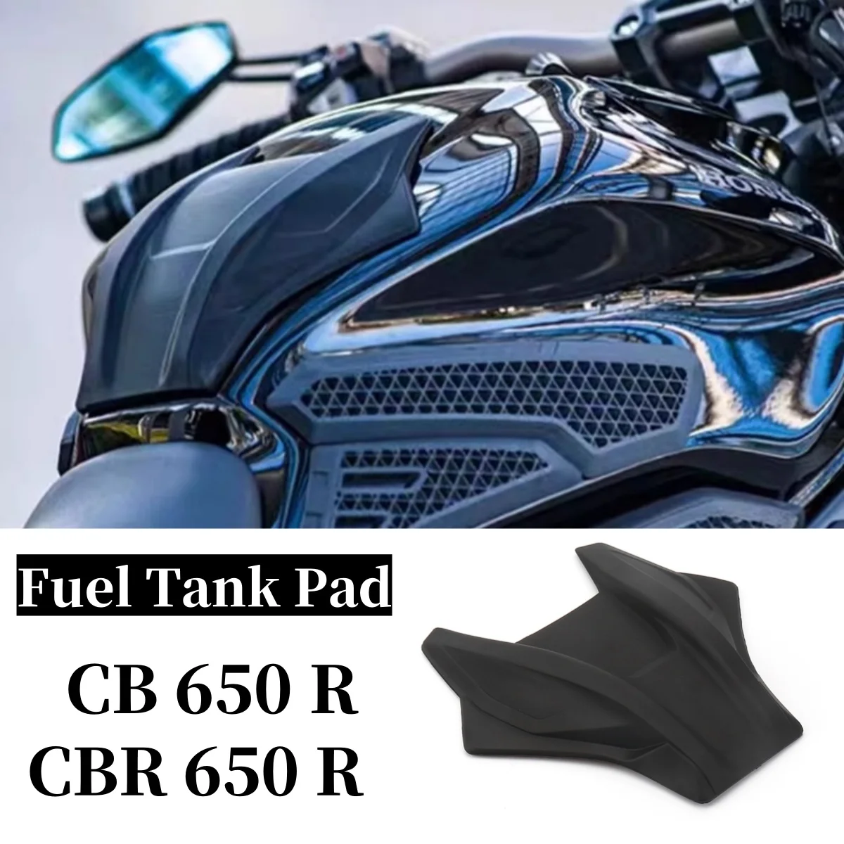 

For HONDA CBR650R CBR 650R CB650R CB 650 R Motorcycle Middle Fuel Tank Rubber Oil Tankpads Stickers Waierproof Protector Decals