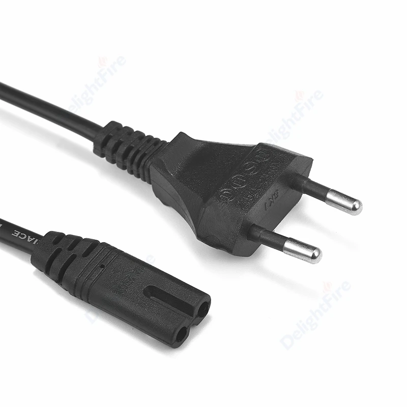 EU-Stromkabel, EU-Notebook-AC-Kabel, IEC C7, 0,5 m, 1 m, 1,5 m, 2 m, 3 m, 10 m Stromverlängerungskabel für Dell Laptop-Ladegerät, Drucker
