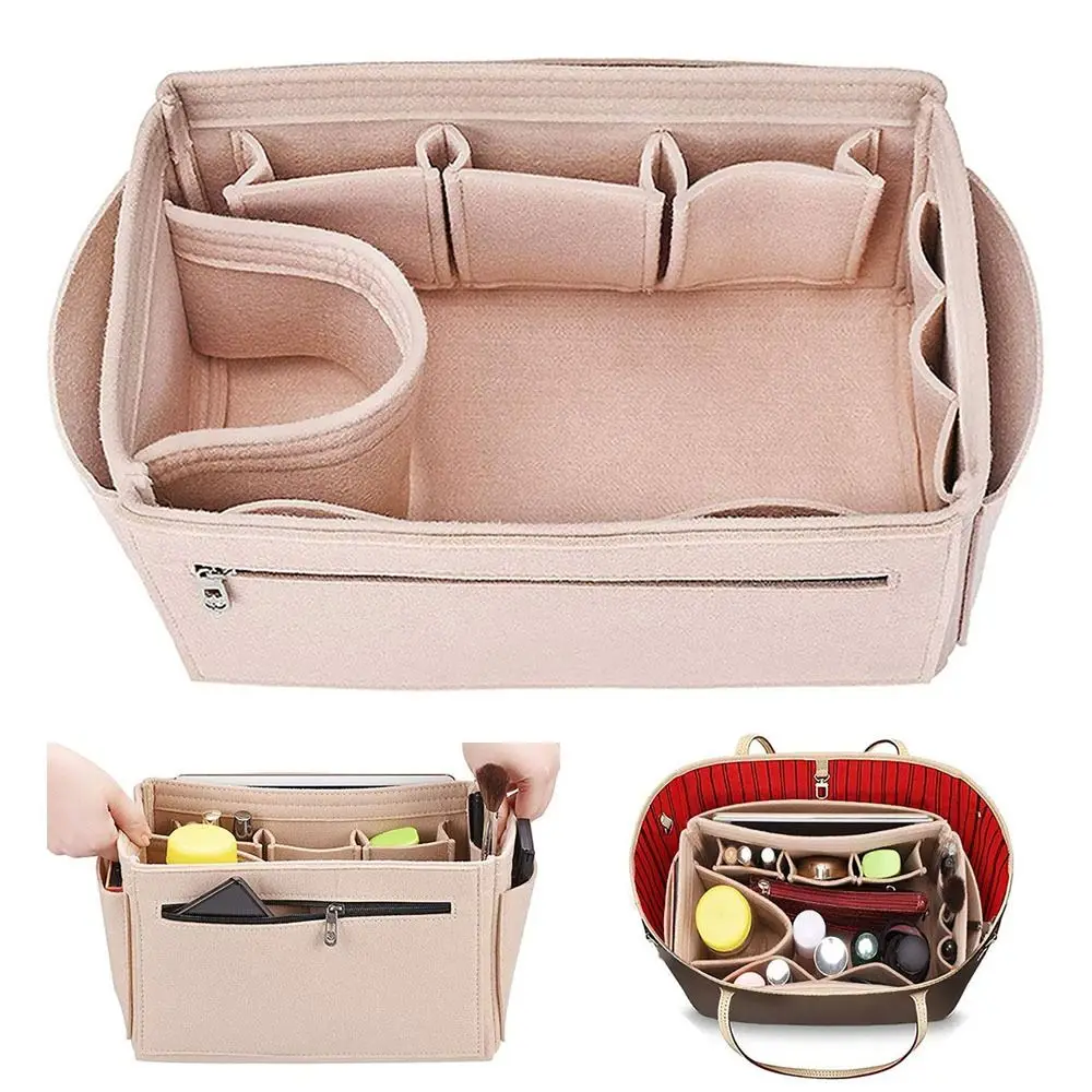 

Felt Felt Insert Liner Durable Bag Support Storage Handbag Insert Bag Portable Organization Cosmetic Bag