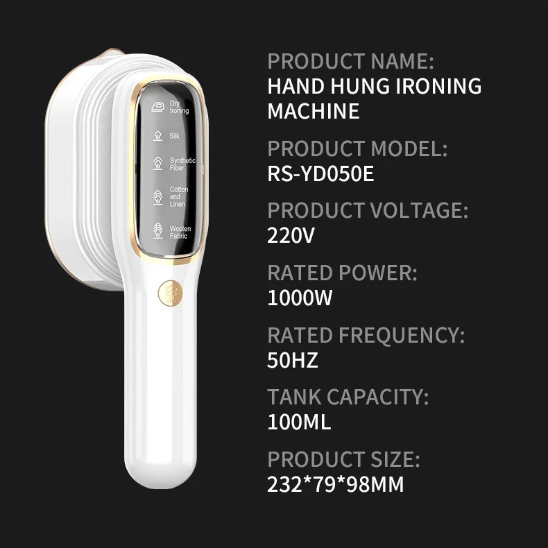 110 V-220 V Handheld Dampfbügeleisen Faltbare Garment Steamer Tragbare 5 Geschwindigkeit Dampfer Touchscreen Rotary Elektrische Bügeleisen 1000 W