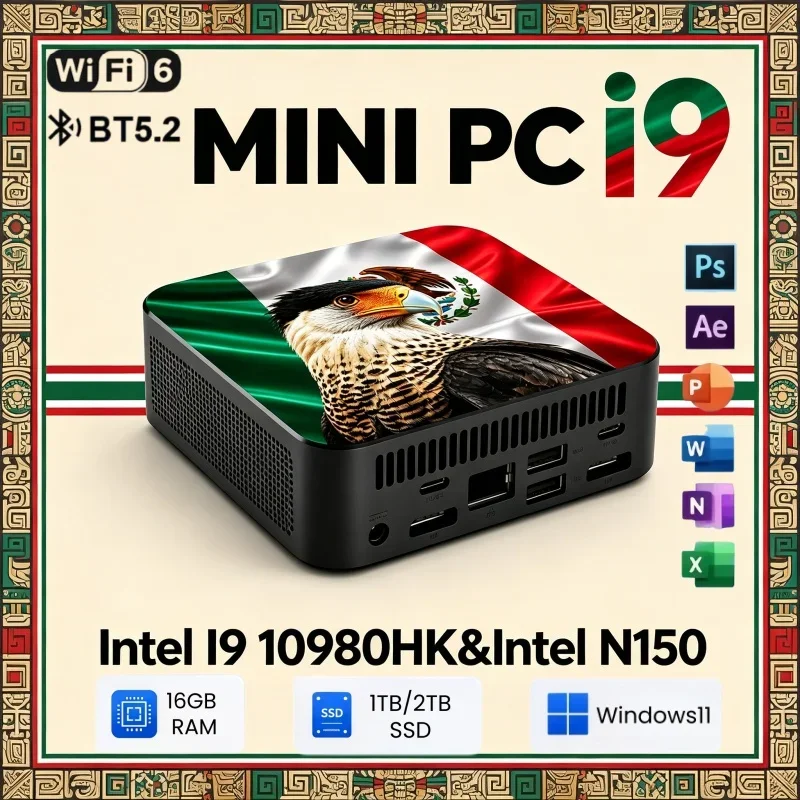 ポータブルミニデスクトップpc-windows-11-intel-i9‑10980hk-n150-16gb-ram-1tb-2tb-ssd-bt52-ゲーミングミニコンピューター-ビジネス向け